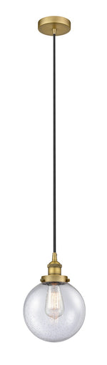 Edison One Light Mini Pendant Brushed Brass