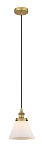 Edison One Light Mini Pendant Brushed Brass