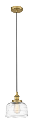 Edison One Light Mini Pendant Brushed Brass