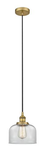 Edison One Light Mini Pendant Brushed Brass