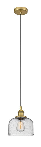 Edison One Light Mini Pendant Brushed Brass