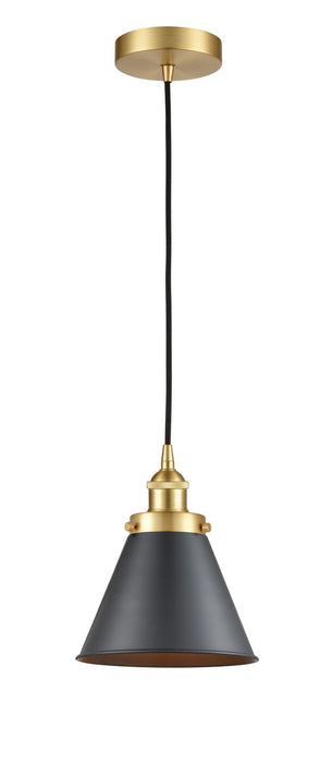 Innovations - 616-1PH-SG-M13-BK - One Light Mini Pendant - Edison - Satin Gold