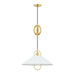 Mitzi - H866701-AGB/SWH - One Light Pendant - Mariel - Aged Brass/Soft White
