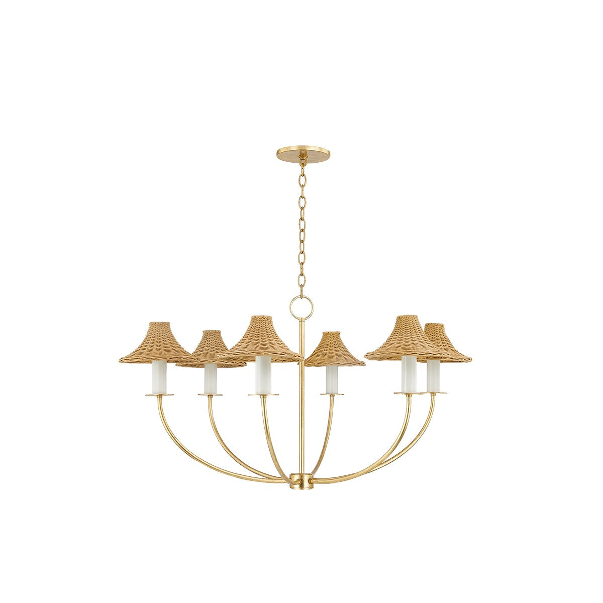 Mitzi - H868806-VGL - Six Light Chandelier - Twila - Vintage Gold Leaf ...