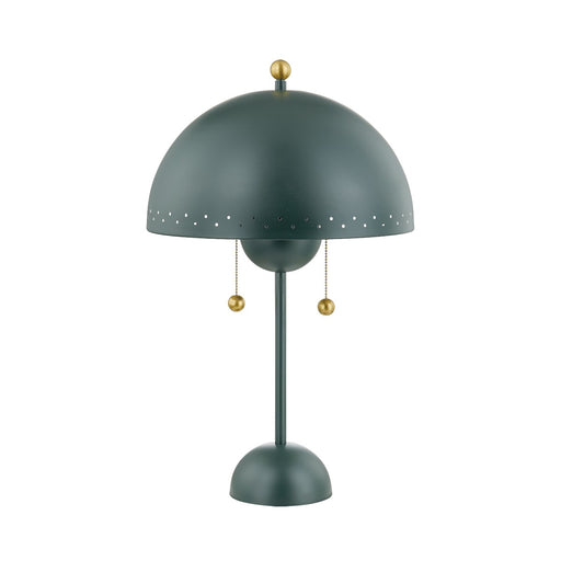 Mitzi - HL885202-AGB/SSG - Two Light Table Lamp - Jojo - Aged Brass/Soft Studio Green
