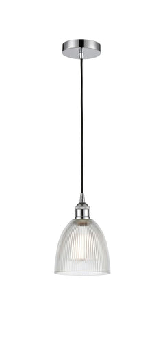 Edison One Light Mini Pendant Polished Chrome