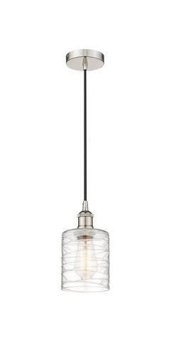 Edison One Light Mini Pendant Polished Nickel