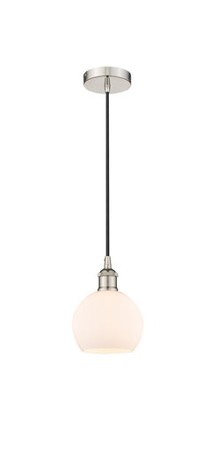 Edison One Light Mini Pendant Polished Nickel