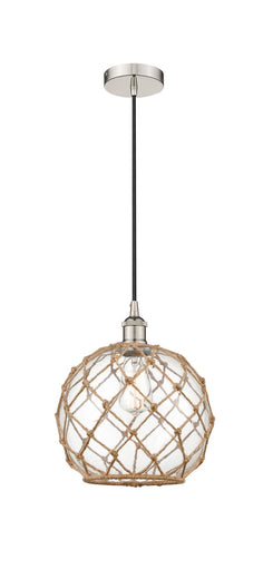 Edison One Light Mini Pendant Polished Nickel