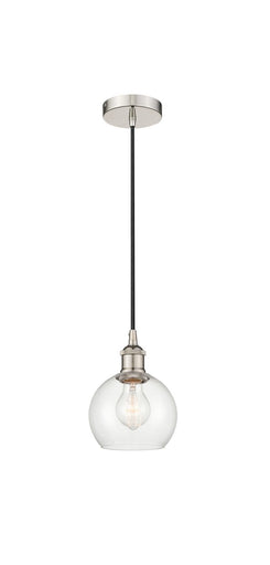 Edison One Light Mini Pendant Polished Nickel