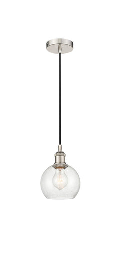 Edison One Light Mini Pendant Polished Nickel