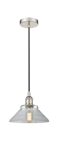 Edison One Light Mini Pendant Polished Nickel