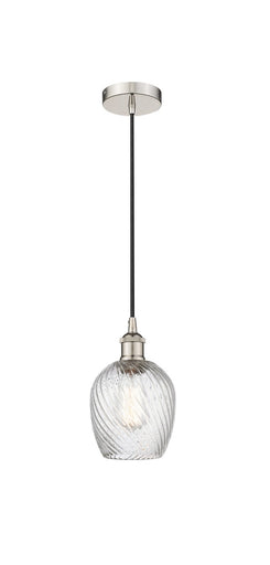 Edison One Light Mini Pendant Polished Nickel
