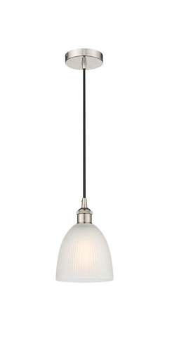 Edison One Light Mini Pendant Polished Nickel