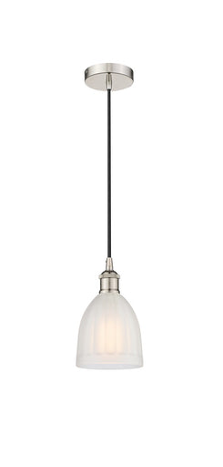 Edison One Light Mini Pendant Polished Nickel