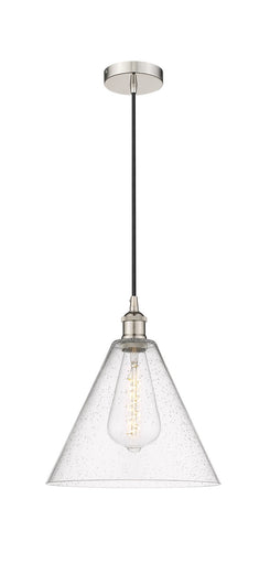 Edison One Light Mini Pendant Polished Nickel