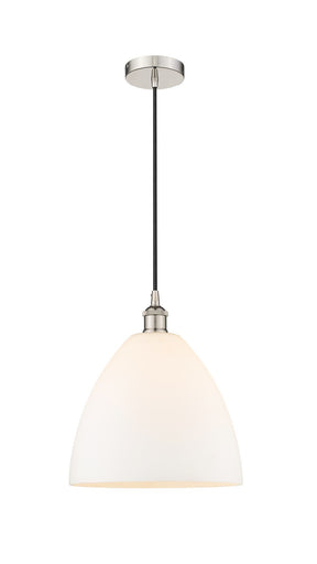 Edison One Light Mini Pendant Polished Nickel