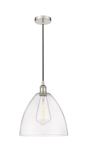 Edison One Light Mini Pendant Polished Nickel