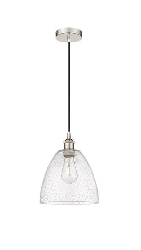 Edison One Light Mini Pendant Polished Nickel