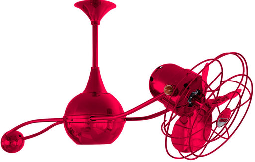 Matthews Fan Company - B2K-RED-MTL - 40"Ceiling Fan - Brisa 2000 - Red