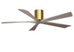Matthews Fan Company - IR5H-BRBR-GA-60 - 60"Ceiling Fan - Irene - Brushed Brass