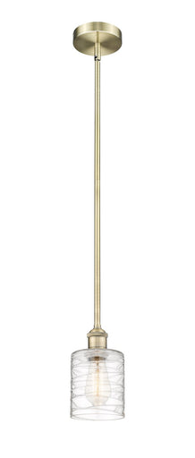 Edison One Light Mini Pendant Antique Brass