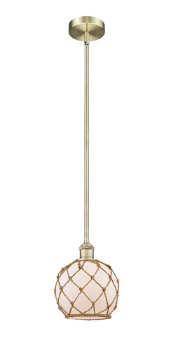 Edison One Light Mini Pendant Antique Brass