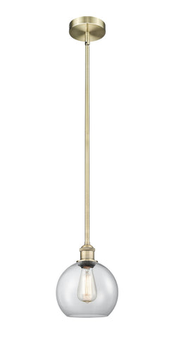 Edison One Light Mini Pendant Antique Brass