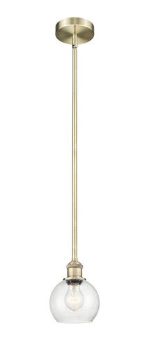 Edison One Light Mini Pendant Antique Brass