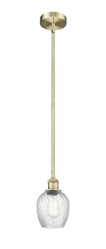 Edison One Light Mini Pendant Antique Brass