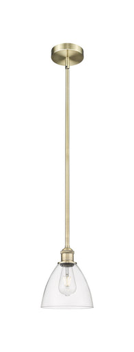 Edison One Light Mini Pendant Antique Brass