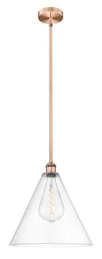 Edison One Light Pendant Antique Copper