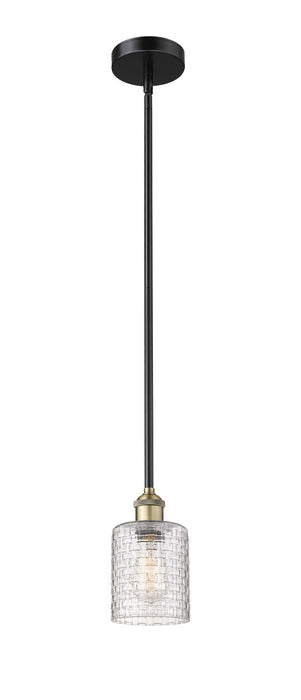 Innovations - 616-1S-BAB-G112C-5CL - One Light Mini Pendant - Edison - Black Antique Brass