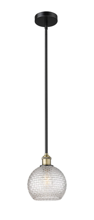 Innovations - 616-1S-BAB-G122C-8CL - One Light Mini Pendant - Edison - Black Antique Brass