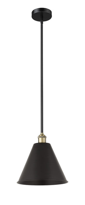 Innovations - 616-1S-BAB-MBC-12-BK - One Light Mini Pendant - Edison - Black Antique Brass