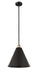 Innovations - 616-1S-BAB-MBC-16-BK - One Light Mini Pendant - Edison - Black Antique Brass