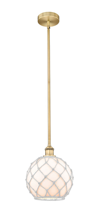 Innovations - 616-1S-BB-G121-10RW - One Light Mini Pendant - Edison - Brushed Brass