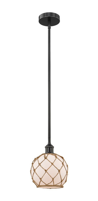 Innovations - 616-1S-BK-G121-8RB - One Light Mini Pendant - Edison - Matte Black