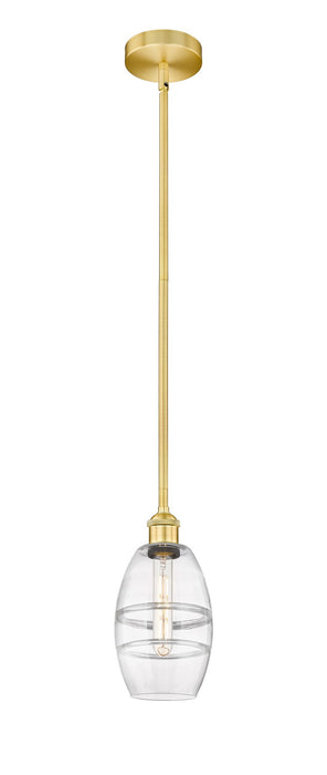 Innovations - 616-1S-SG-G557-6CL - One Light Mini Pendant - Edison - Satin Gold