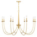 Savoy House - 1-1202-8-186 - Eight Light Chandelier - Stonecrest - French Gold