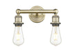 Innovations - 616-2W-AB - Two Light Bath Vanity - Downtown Urban - Antique Brass