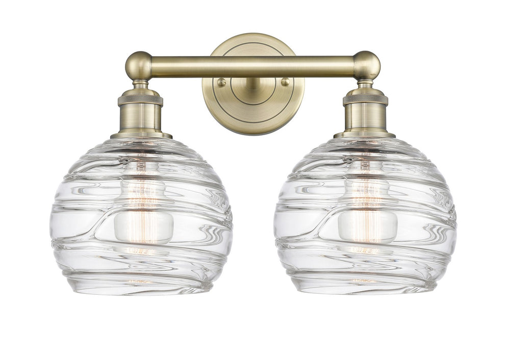 Innovations - 616-2W-AB-G1213-8 - Two Light Bath Vanity - Downtown Urban - Antique Brass