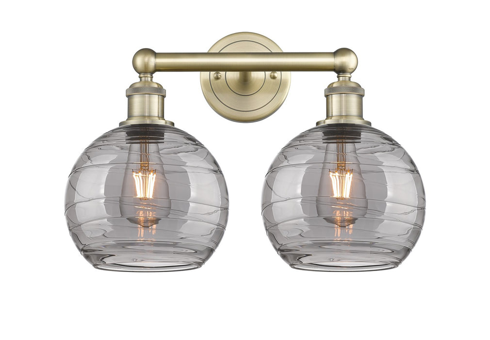 Innovations - 616-2W-AB-G1213-8SM - Two Light Bath Vanity - Downtown Urban - Antique Brass