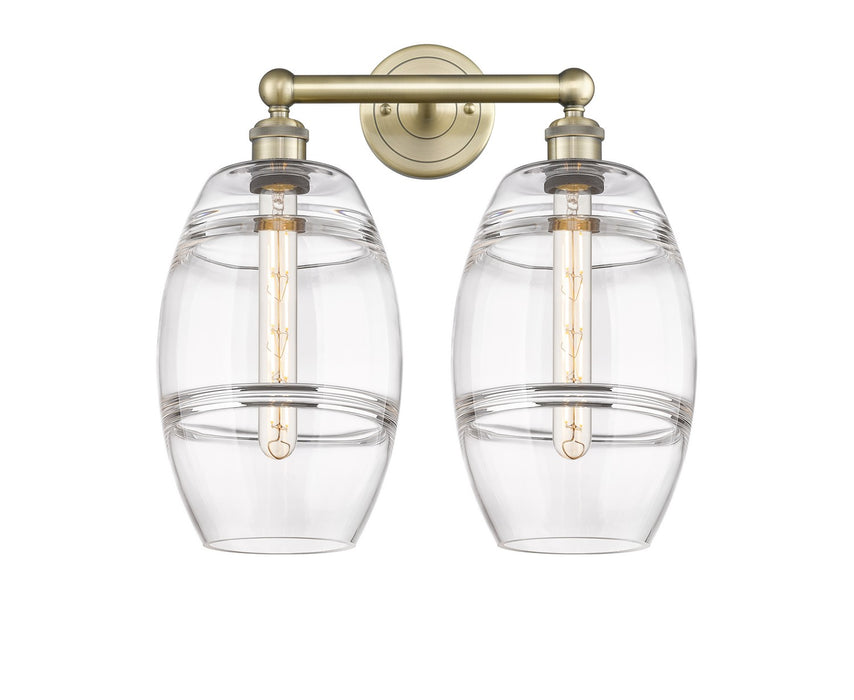 Innovations - 616-2W-AB-G557-8CL - Two Light Bath Vanity - Downtown Urban - Antique Brass