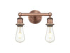 Innovations - 616-2W-AC - Two Light Bath Vanity - Downtown Urban - Antique Copper