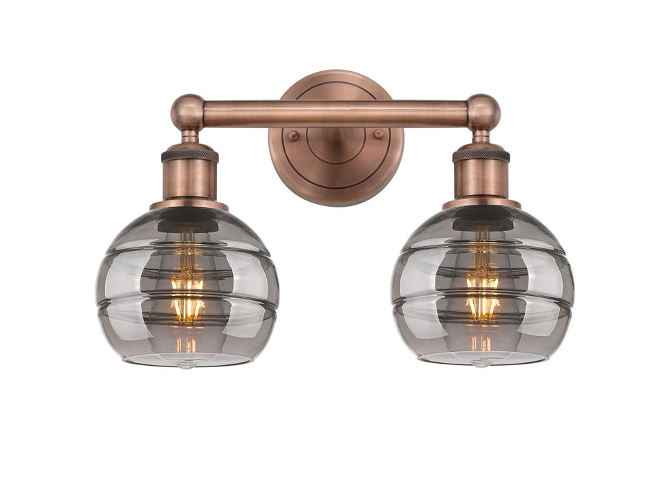 Innovations - 616-2W-AC-G556-6SM - Two Light Bath Vanity - Edison - Antique Copper