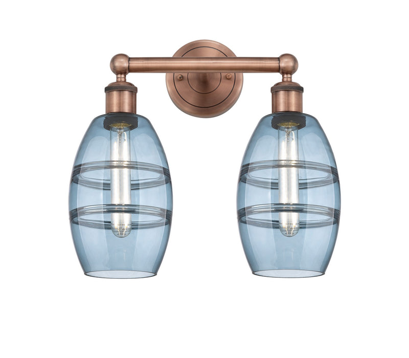 Innovations - 616-2W-AC-G557-6BL - Two Light Bath Vanity - Edison - Antique Copper