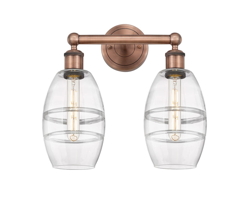 Innovations - 616-2W-AC-G557-6CL - Two Light Bath Vanity - Edison - Antique Copper