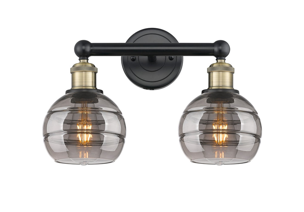 Innovations - 616-2W-BAB-G556-6SM - Two Light Bath Vanity - Edison - Black Antique Brass