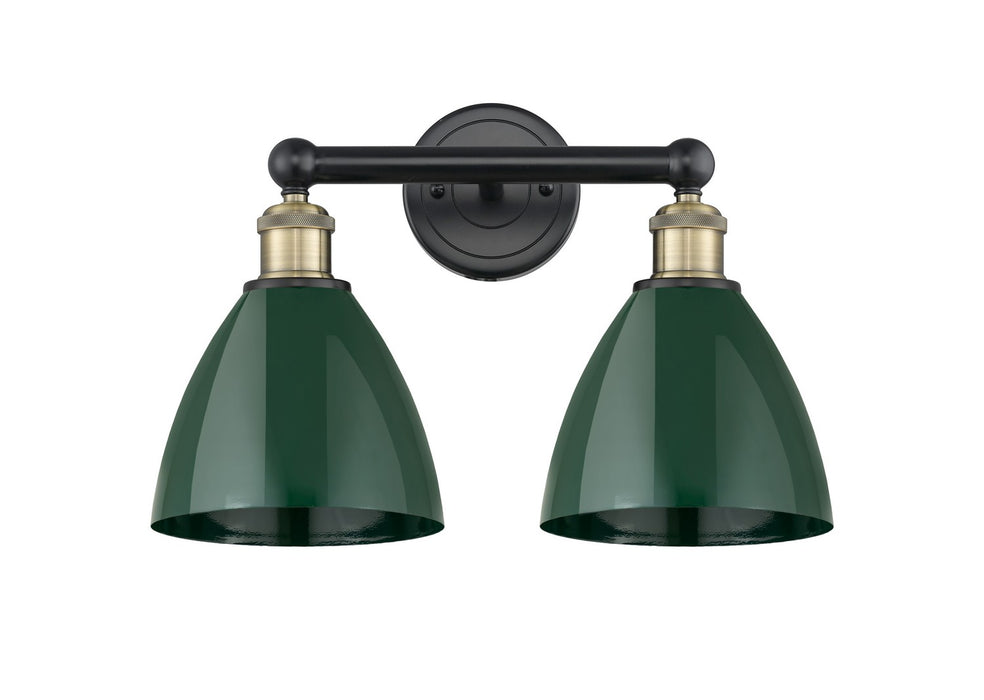 Innovations - 616-2W-BAB-MBD-75-GR - Two Light Bath Vanity - Downtown Urban - Black Antique Brass